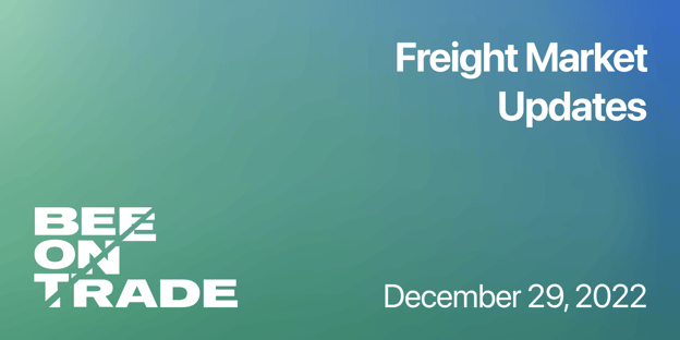 Beeontrade Weekly Freight Market Updates - December 29, 2022